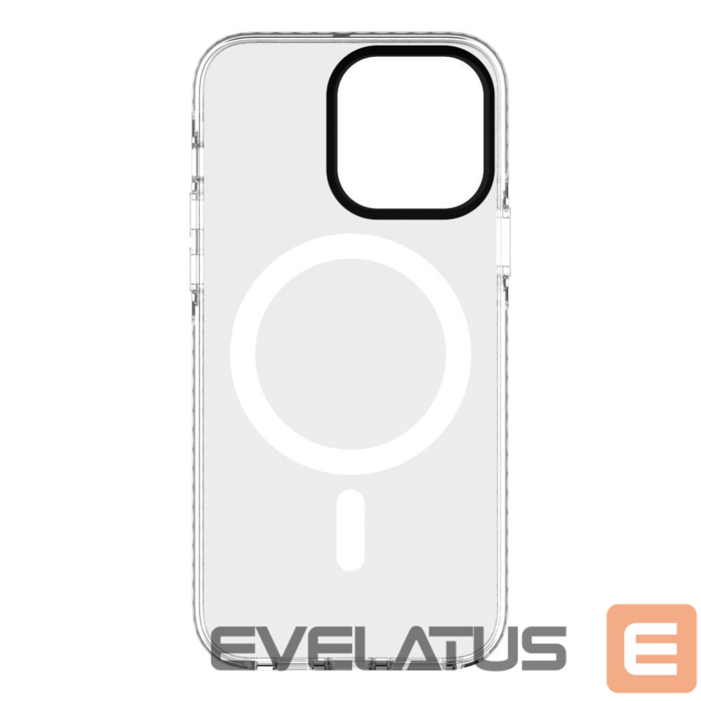 Back panel cover Evelatus Apple iPhone 15 Pro PC+TPU With MagSafe Customized Print Marble Pink