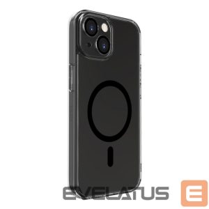 Back panel cover Evelatus Apple iPhone 15 Plus Clear Case With MagSafe and Camera Protection Transparent Black