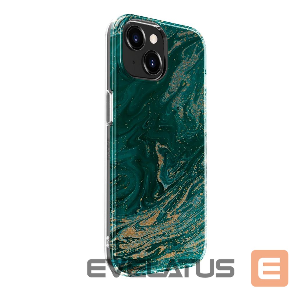 Back panel cover Evelatus Apple iPhone 15 PC Customized Print Design Marble Turquoise