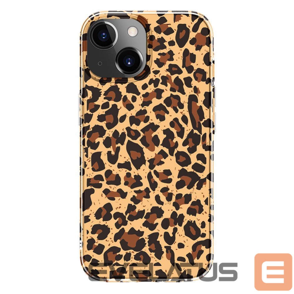 Back panel cover Evelatus Apple iPhone 15 PC Customized Print Design Leopard