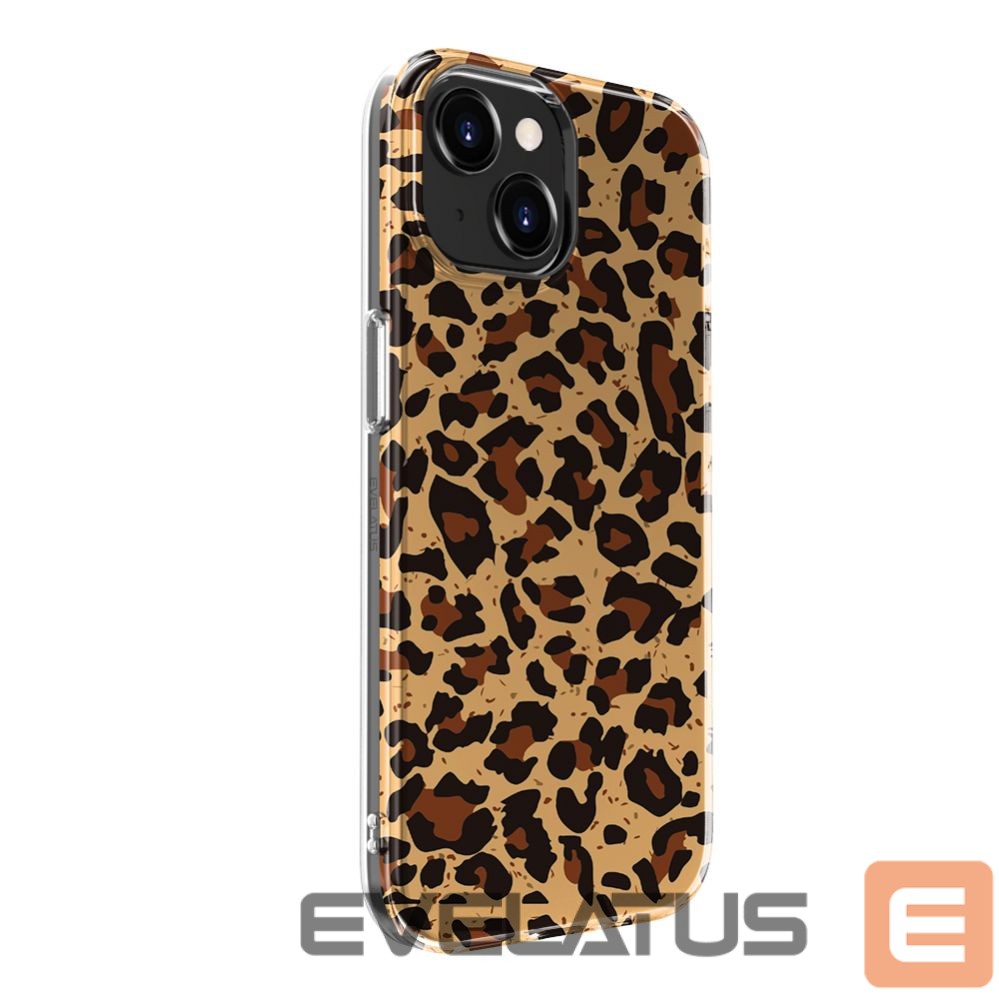 Back panel cover Evelatus Apple iPhone 15 PC Customized Print Design Leopard