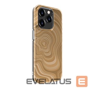 Back panel cover Evelatus Apple iPhone 15 Pro PC Customized Print Design Desert Gold