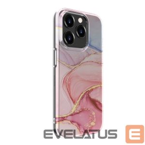 Back panel cover Evelatus Apple iPhone 15 Pro Max PC Customized Print Design Marble Pink