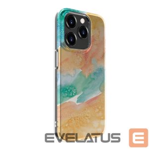 Back panel cover Evelatus Apple iPhone 15 Pro Max PC Customized Print Design Marble Gold