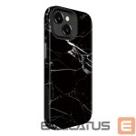 Back panel cover Evelatus Apple iPhone 15 Plus Armor case TPU+PC Customized Print Design Marble Black