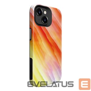 Back panel cover Evelatus Apple iPhone 15 Plus Armor case TPU+PC Customized Print Design Yellow Orange