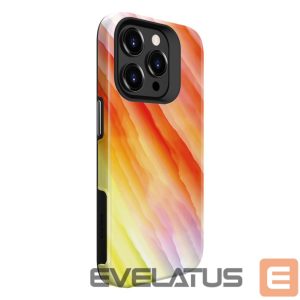 Back panel cover Evelatus Apple iPhone 15 Pro Max Armor case TPU+PC Customized Print Design Yellow Orange