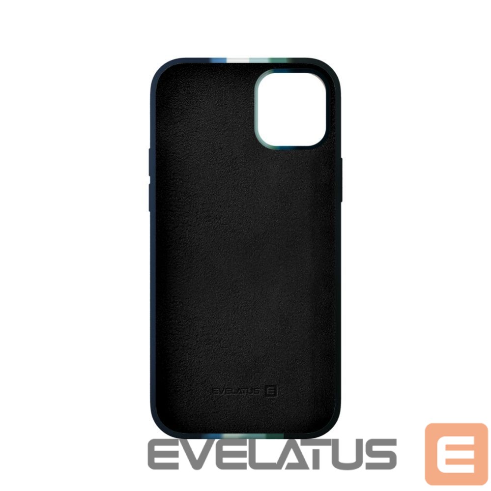 Back panel cover Evelatus Apple iPhone 15 Silicone case Multi-Colored Green