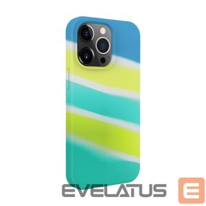 Back panel cover Evelatus Apple iPhone 15 Pro Silicone case Multi-Colored Yellow Green