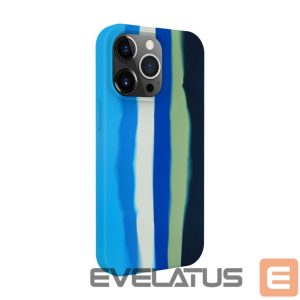 Back panel cover Evelatus Apple iPhone 15 Pro Silicone case Multi-Colored Blue