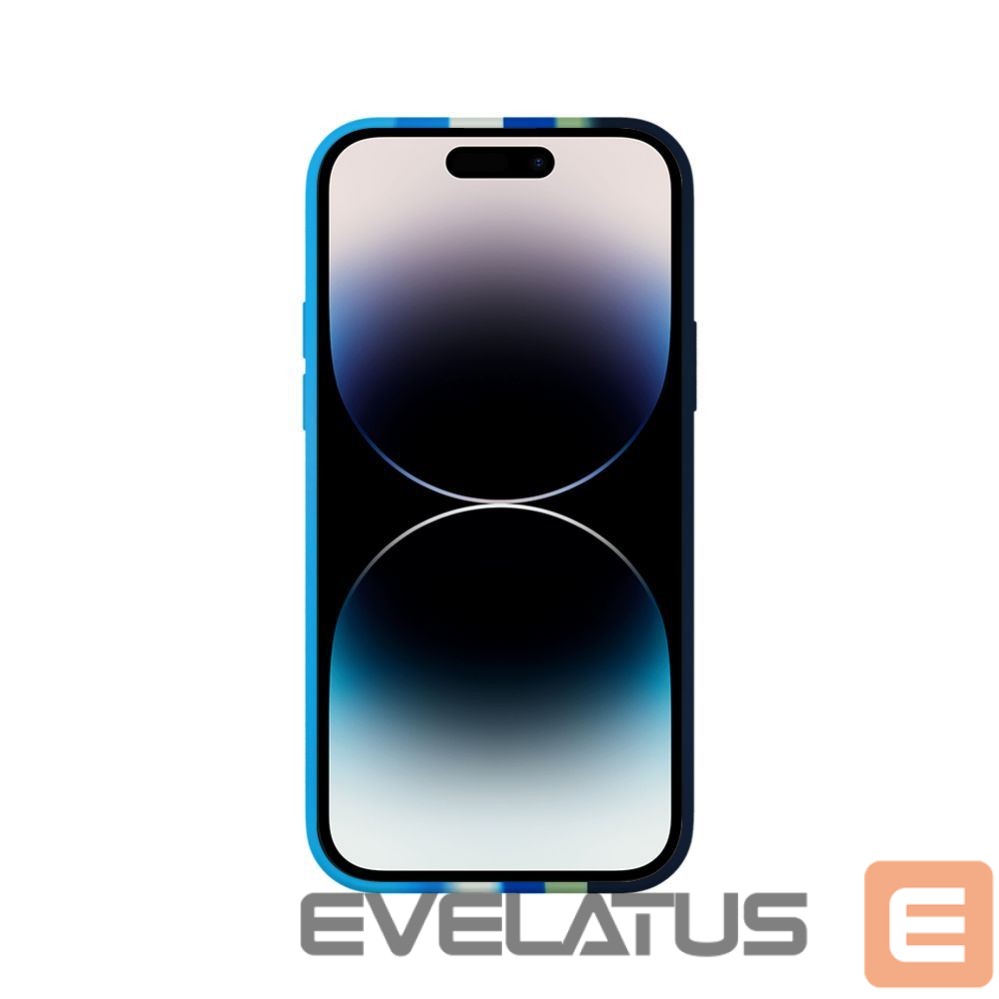 Back panel cover Evelatus Apple iPhone 15 Pro Max Silicone case Multi-Colored Green