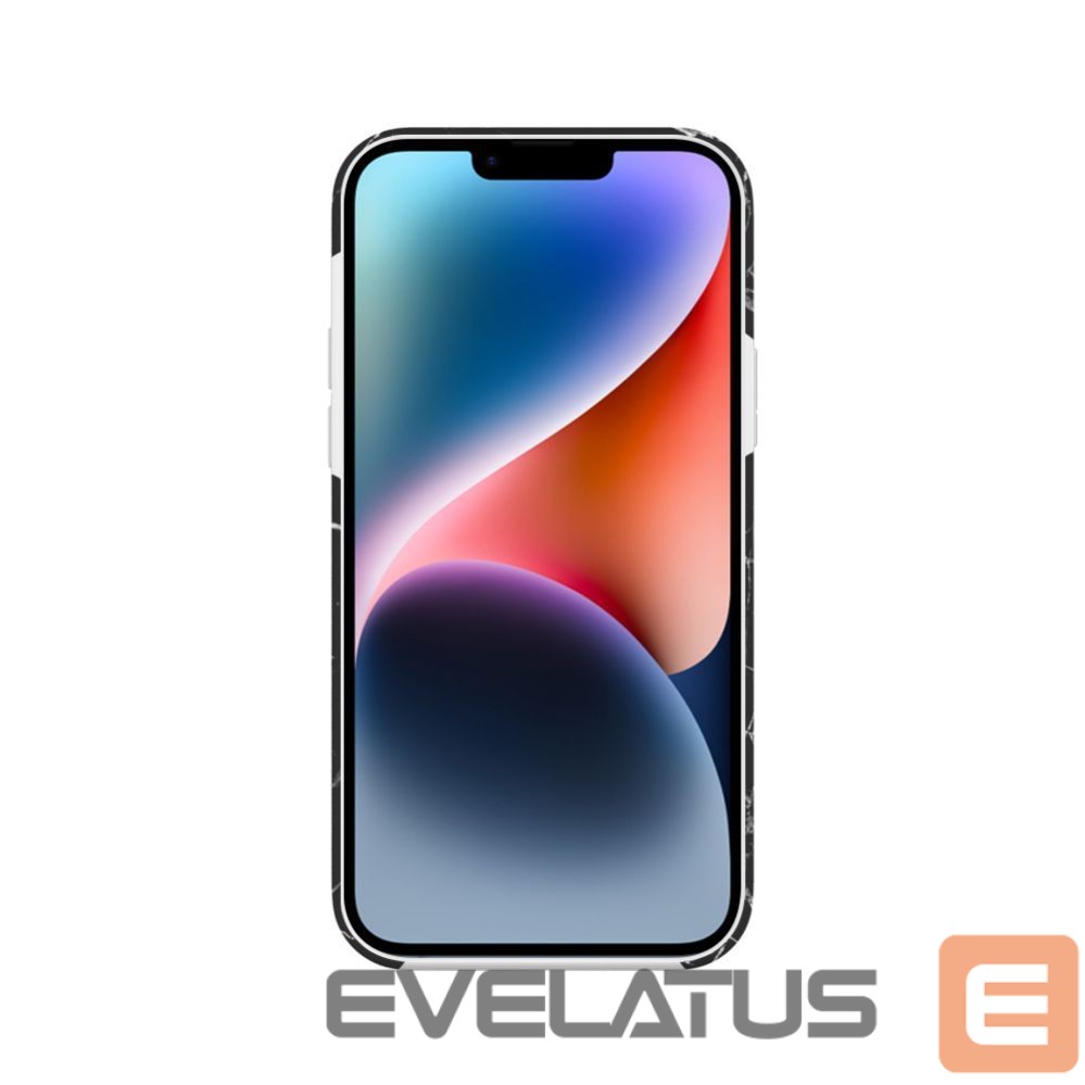 Back panel cover Evelatus Apple iPhone 15 Plus Premium Silicone case Customized Print Black