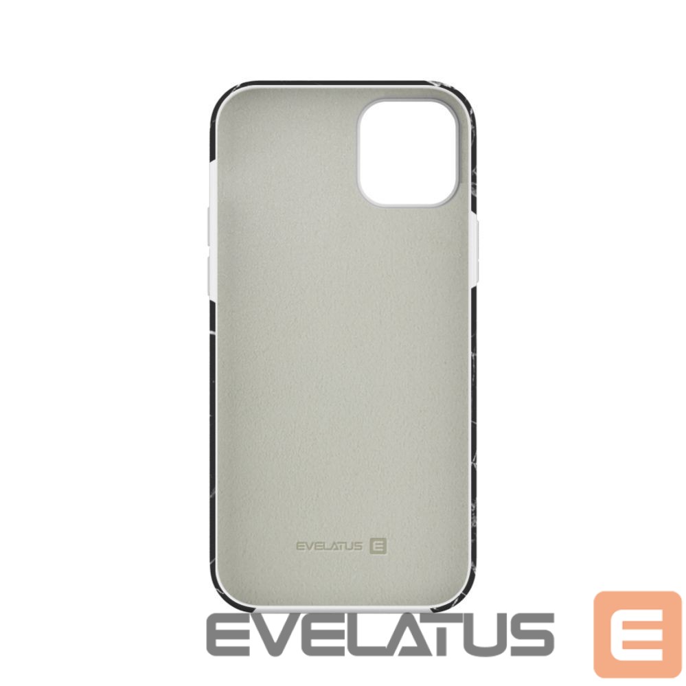 Back panel cover Evelatus Apple iPhone 15 Plus Premium Silicone case Customized Print Black