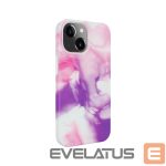 Back panel cover Evelatus Apple iPhone 15 Plus Premium Silicone case Customized Print Purple
