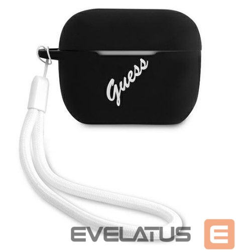 Headphone case Guess Apple AirPods Pro cover Silicone Vintage Black