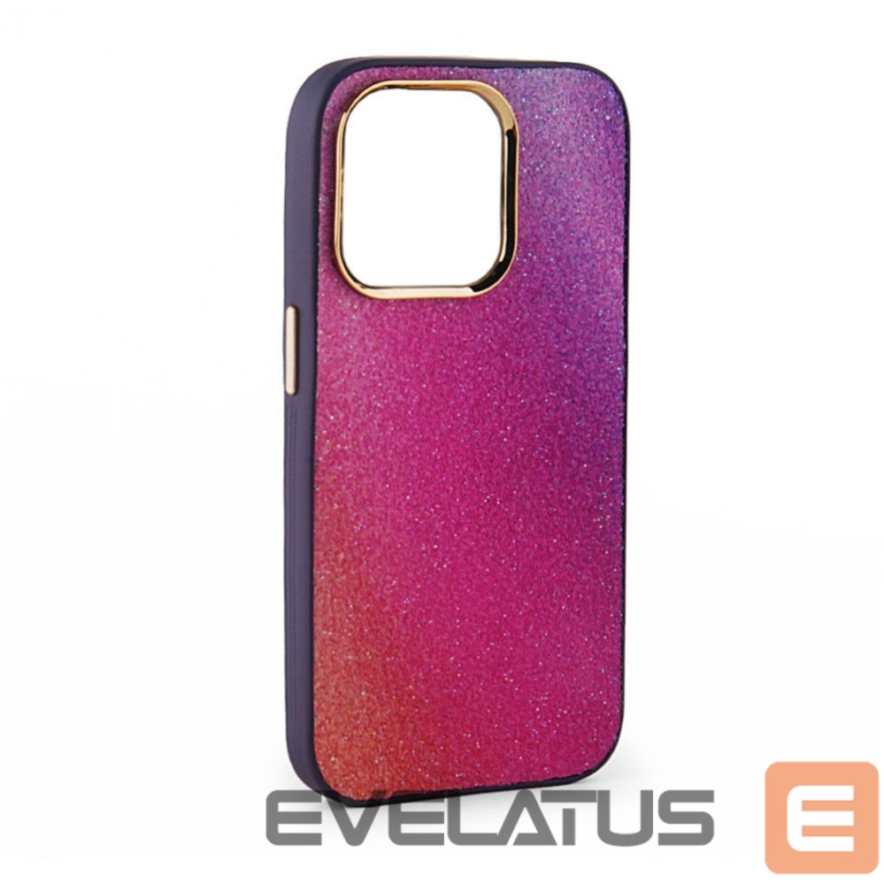 Back panel cover iLike Apple iPhone 15 Print Desire Customized Diamonds Case Purple