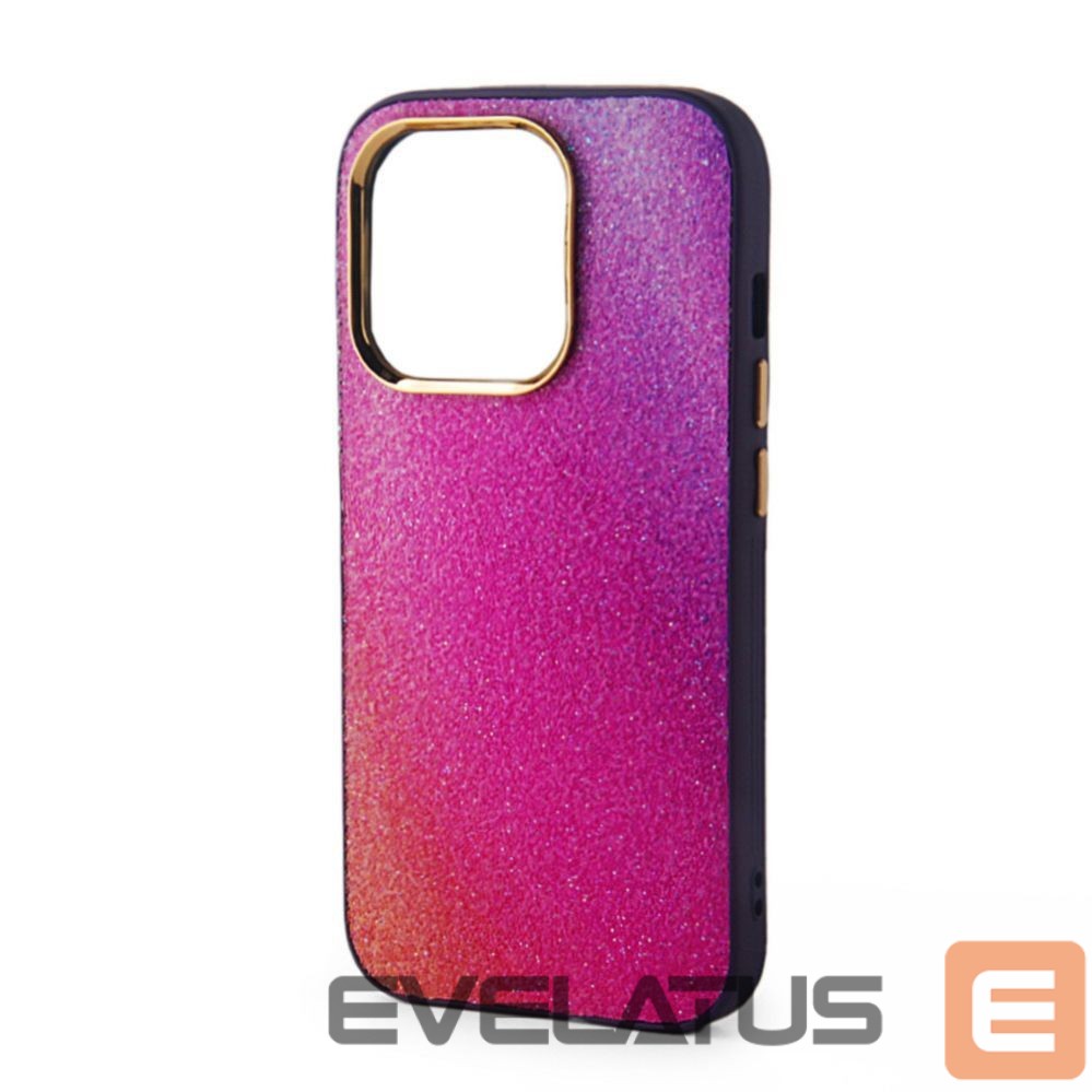 Back panel cover iLike Apple iPhone 15 Print Desire Customized Diamonds Case Purple