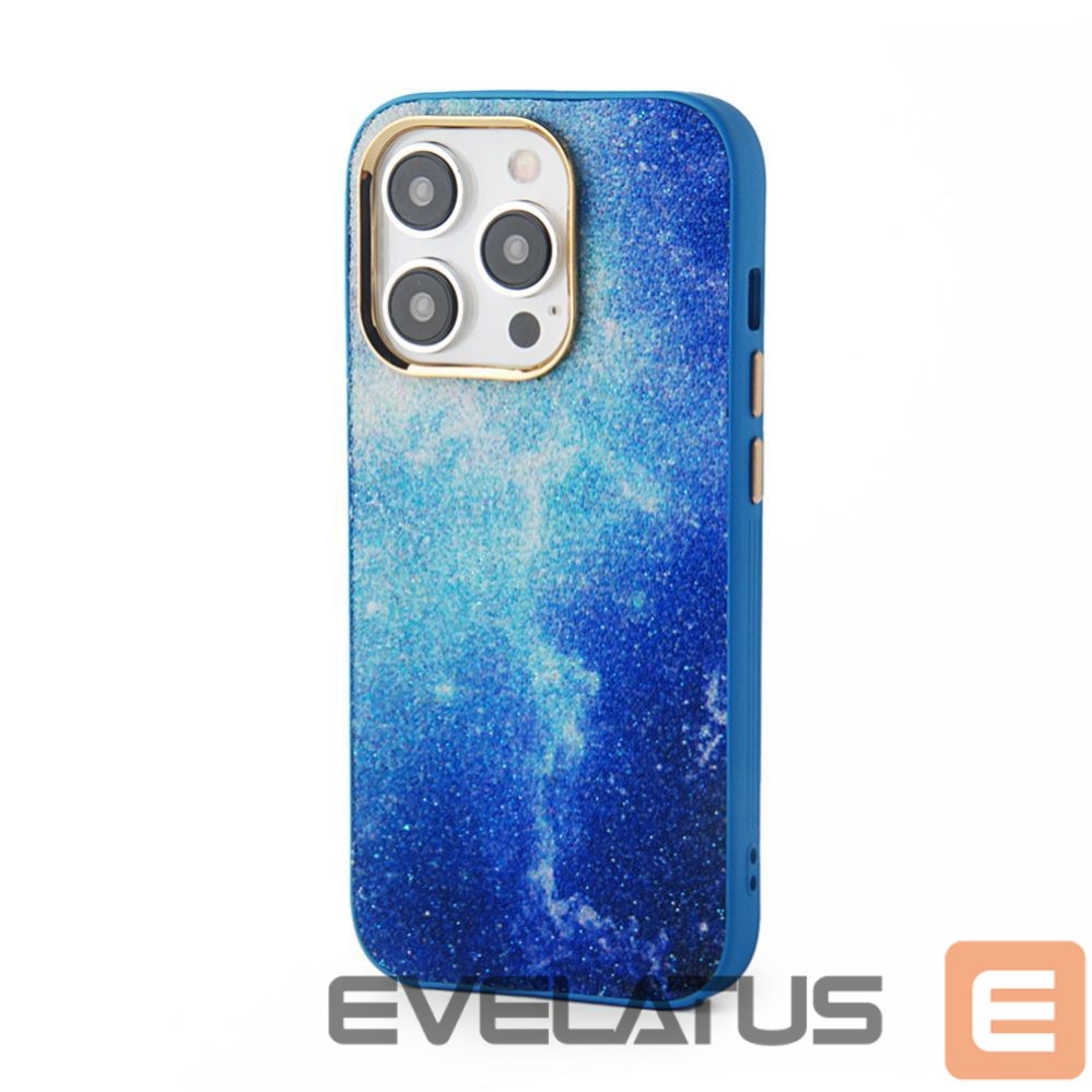 Back panel cover iLike Apple iPhone 15 Pro Max Print Desire Customized Diamonds Case Blue