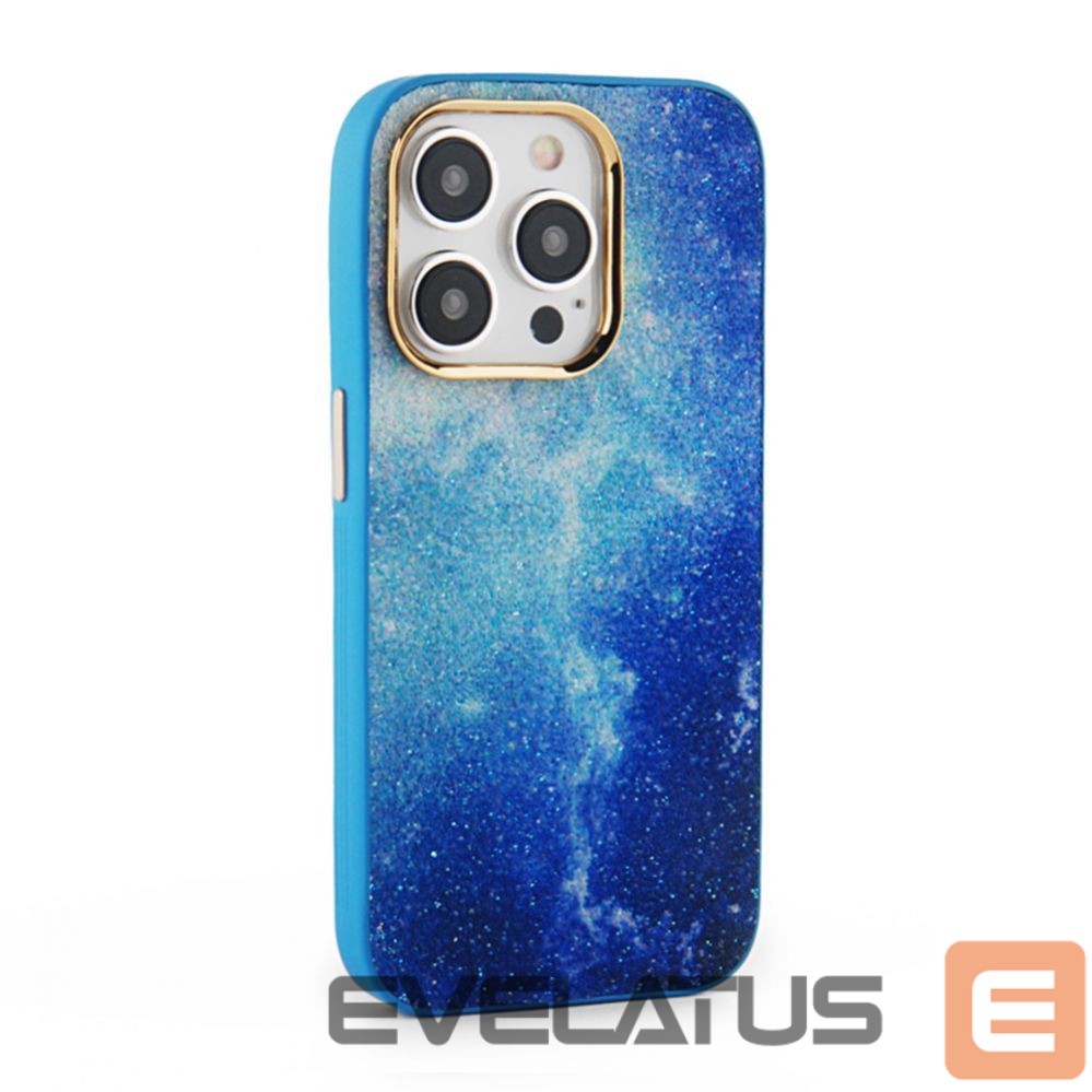 Back panel cover iLike Apple iPhone 15 Pro Max Print Desire Customized Diamonds Case Blue