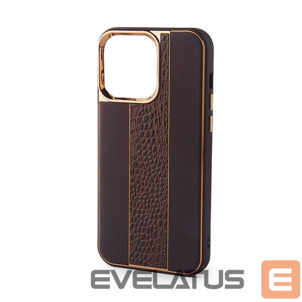 Back panel cover iLike Apple iPhone 13 Leather Case Customized Brown