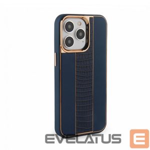 Back panel cover iLike Apple iPhone 14 Pro Leather Case Customized Midnight Blue