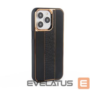Back panel cover iLike Apple iPhone 15 Pro Max Leather Case Customized Black
