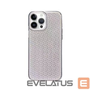 Back panel cover iLike Apple iPhone 14 Pro Silicone case Shine Transparent Black