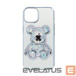 Back panel cover iLike Apple iPhone 13 Silicone Case Print Desire Bear Silver