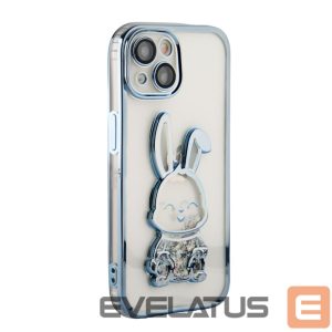 Back panel cover iLike Apple iPhone 13 Silicone Case Print Desire Rabbit Blue
