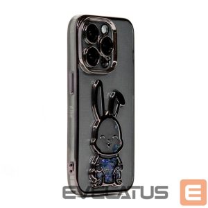 Back panel cover iLike Apple iPhone 14 Pro Max Silicone Case Print Desire Rabbit Black