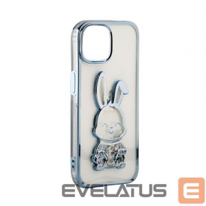 Back panel cover iLike Apple iPhone 15 Pro Silicone Case Print Desire Rabbit Blue