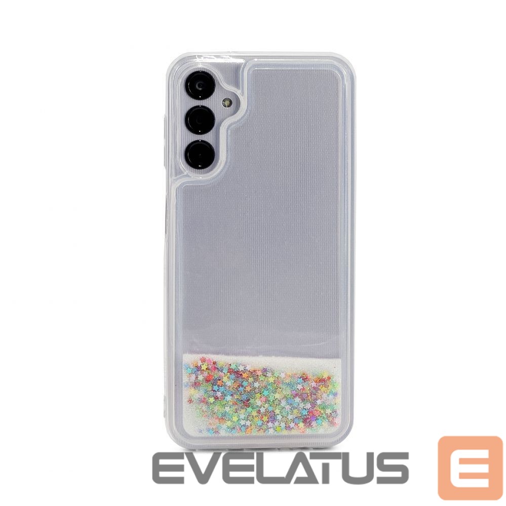 Back panel cover iLike Samsung Galaxy A14 5G Silicone Case Water Glitter Rainbow