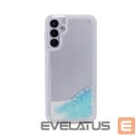 Back panel cover iLike Samsung Galaxy A34 5G Silicone Case Water Glitter Blue