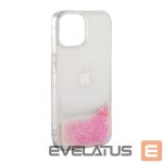 Back panel cover iLike Apple iPhone 11 Silicone Case Water Glitter Pink