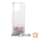 Back panel cover iLike Apple iPhone 13 Silicone Case Water Glitter Rainbow
