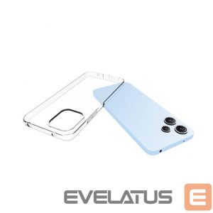 Back panel cover Evelatus Xiaomi Redmi 12 Clear Silicone Case 1.5mm TPU Transparent