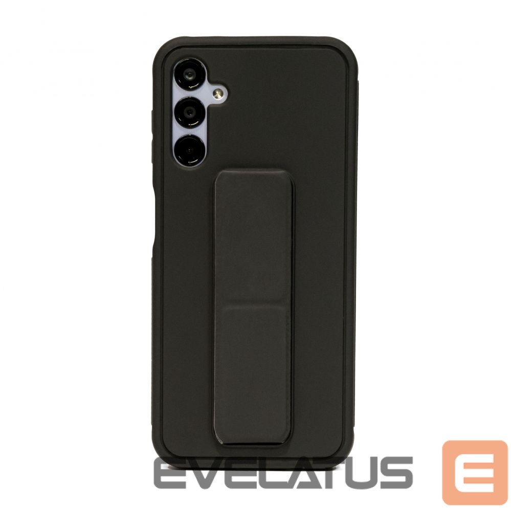 Back panel cover iLike Samsung Galaxy A34 5G Silicone Case with stand Black