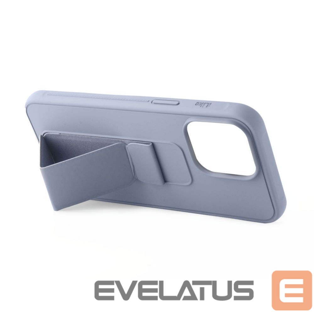 Back panel cover iLike Apple iPhone 13 Silicone Case with stand Purple