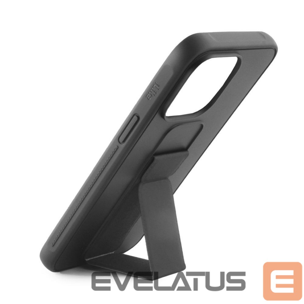 Back panel cover iLike Apple iPhone 14 Silicone Case with stand Black