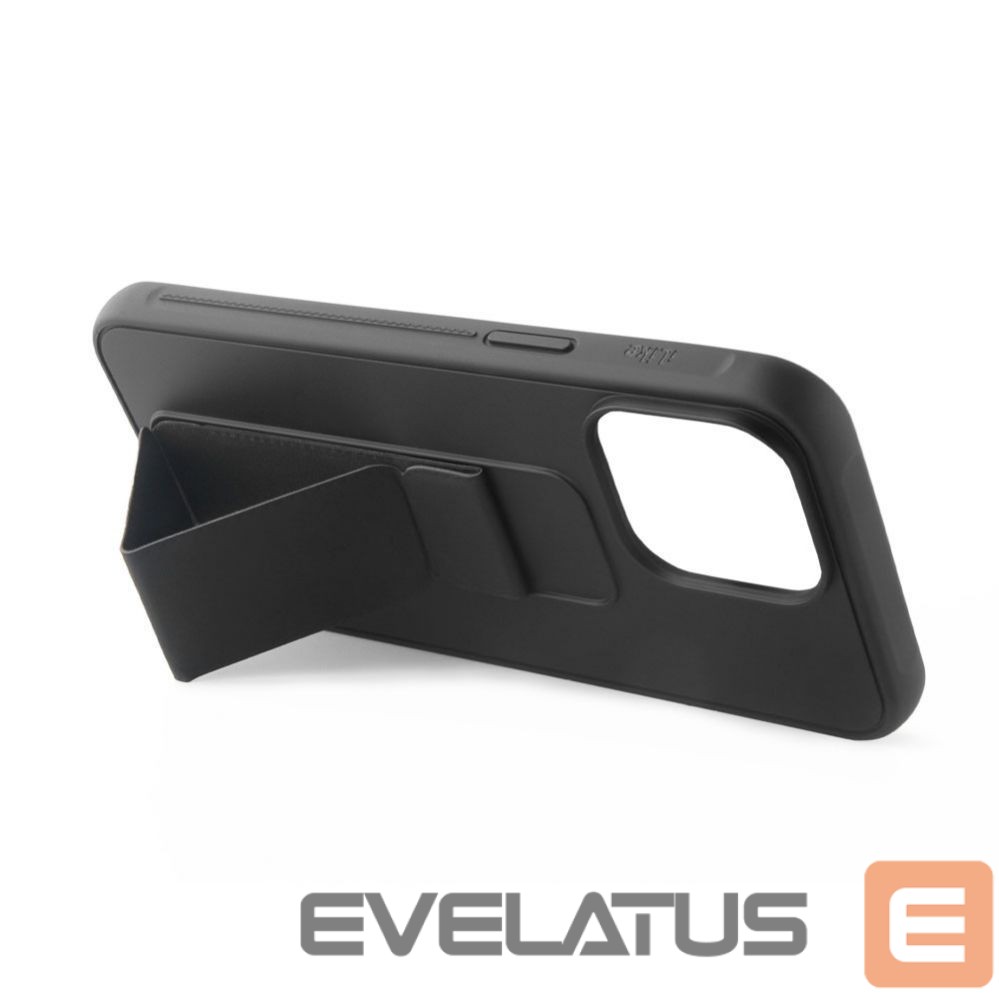 Back panel cover iLike Apple iPhone 14 Silicone Case with stand Black