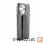 Back panel cover iLike Apple iPhone 14 Pro Silicone Case with stand Black