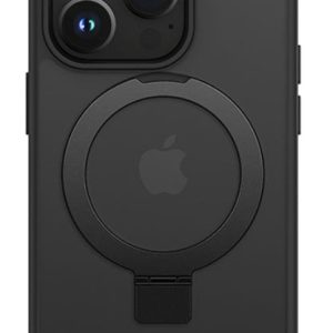 Back panel cover iLike Apple iPhone 15 Kickstand Case with MagSafe Black