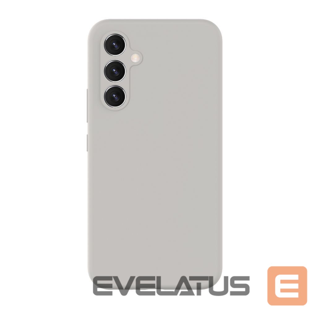 Back panel cover Evelatus Samsung Galaxy A34 5G Premium Soft Touch Silicone Case Beige
