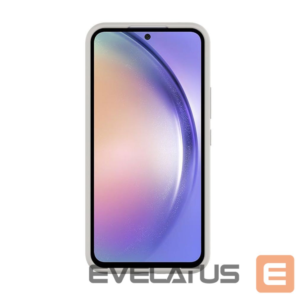 Back panel cover Evelatus Samsung Galaxy A34 5G Premium Soft Touch Silicone Case Beige