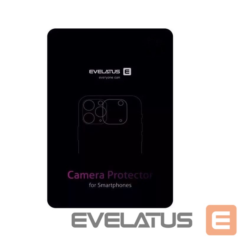 Protective glass Evelatus Apple iPhone 15 Camera Lens Protector Armor Black