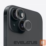 Protective glass Evelatus Apple iPhone 15 Camera Lens Protector Armor Black