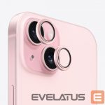 Protective glass Evelatus Apple iPhone 15 Camera Lens Protector Armor Pink