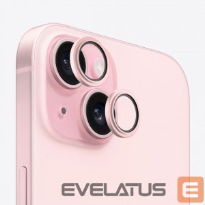 Protective glass Evelatus Apple iPhone 15 Camera Lens Protector Armor Pink