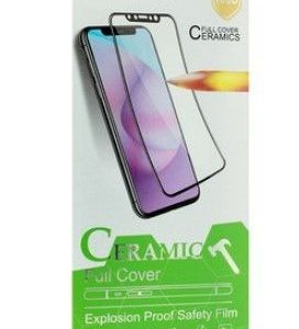 Protective glass iLike Apple IPHONE 14 /13 / 13 PRO HARD CERAMIC TEMPERED GLASS Black