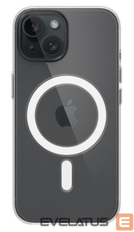 Back panel cover Apple - iPhone 15 Clear Case with MagSafe Clear